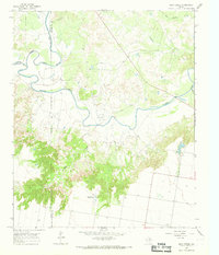 Download a high-resolution, GPS-compatible USGS topo map for Soap Creek, TX (1968 edition)