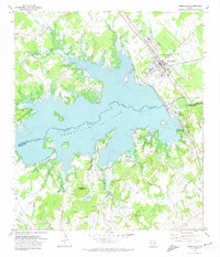 Download a high-resolution, GPS-compatible USGS topo map for Somerville, TX (1974 edition)