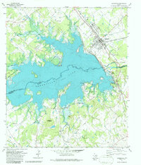 Download a high-resolution, GPS-compatible USGS topo map for Somerville, TX (1986 edition)