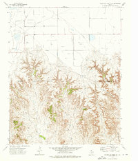 Download a high-resolution, GPS-compatible USGS topo map for Sourdough Creek SW, TX (1976 edition)