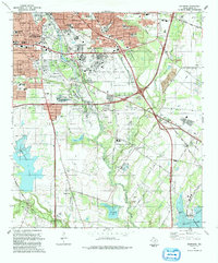 preview thumbnail of historical topo map of Bexar County, TX in 1992