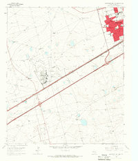 Download a high-resolution, GPS-compatible USGS topo map for Southwest Midland, TX (1966 edition)