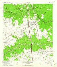 1960 Map of Spring, TX, 1962 Print