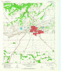 Download a high-resolution, GPS-compatible USGS topo map for Stamford, TX (1967 edition)