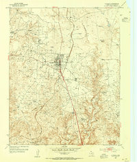 Download a high-resolution, GPS-compatible USGS topo map for Stinnett, TX (1954 edition)