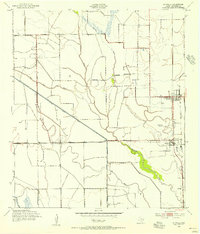 1943 Map of Stowell, 1956 Print
