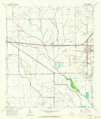 1962 Map of Stowell, 1964 Print