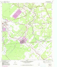 Download a high-resolution, GPS-compatible USGS topo map for Sweeny, TX (1991 edition)