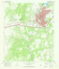 1969 Map of Sweetwater, TX, 1973 Print
