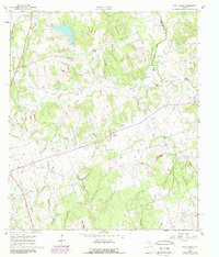 Download a high-resolution, GPS-compatible USGS topo map for Tanglewood, TX (1989 edition)