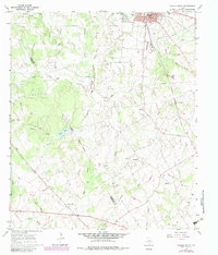 Download a high-resolution, GPS-compatible USGS topo map for Teague South, TX (1983 edition)