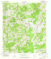 preview thumbnail of historical topo map of Cherokee County, TX in 1973