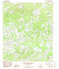 Download a high-resolution, GPS-compatible USGS topo map for Tenaha West, TX (1985 edition)