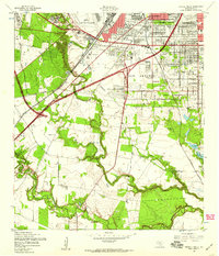 preview thumbnail of historical topo map of Bexar County, TX in 1953