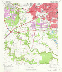 Download a high-resolution, GPS-compatible USGS topo map for Terrell Wells, TX (1975 edition)