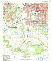 Download a high-resolution, GPS-compatible USGS topo map for Terrell Wells, TX (1992 edition)