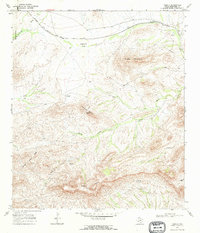 preview thumbnail of historical topo map of Brewster County, TX in 1968