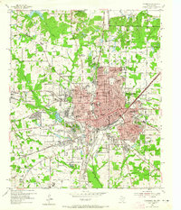 Download a high-resolution, GPS-compatible USGS topo map for Texarkana, TX (1965 edition)
