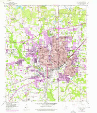 preview thumbnail of historical topo map of Texarkana, TX in 1954