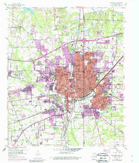 Download a high-resolution, GPS-compatible USGS topo map for Texarkana, TX (1987 edition)