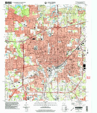 Download a high-resolution, GPS-compatible USGS topo map for Texarkana, TX (2004 edition)