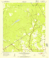 1943 Map of Texla, 1953 Print