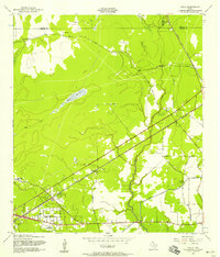 1957 Map of Vidor, TX, 1958 Print