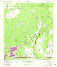 1957 Map of Vidor, TX, 1971 Print