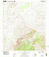 preview thumbnail of historical topo map of Brewster County, TX in 1997