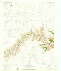 preview thumbnail of historical topo map of Randall County, TX in 1960
