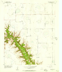 1956 Map of Armstrong County, TX, 1957 Print