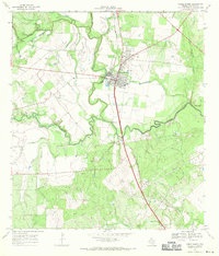 Download a high-resolution, GPS-compatible USGS topo map for Three Rivers, TX (1971 edition)
