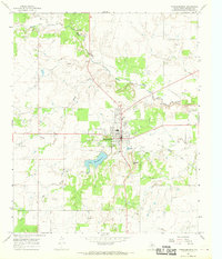 Download a high-resolution, GPS-compatible USGS topo map for Throckmorton, TX (1969 edition)