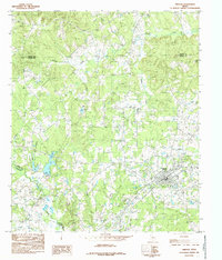 Download a high-resolution, GPS-compatible USGS topo map for Timpson, TX (1985 edition)