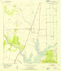 Download a high-resolution, GPS-compatible USGS topo map for Tivoli SW, TX (1953 edition)