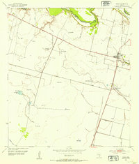 1952 Map of Tivoli, TX, 1953 Print