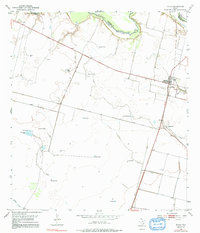 1952 Map of Tivoli, TX, 1991 Print