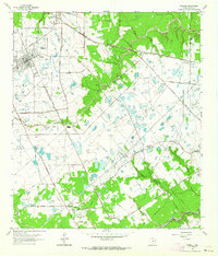 Download a high-resolution, GPS-compatible USGS topo map for Tomball, TX (1964 edition)