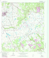 Download a high-resolution, GPS-compatible USGS topo map for Tomball, TX (1984 edition)