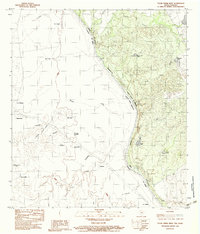 Download a high-resolution, GPS-compatible USGS topo map for Tovar Creek West, TX (1983 edition)