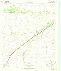 preview thumbnail of historical topo map of Toyah, TX in 1970