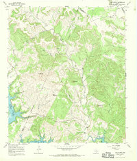 Download a high-resolution, GPS-compatible USGS topo map for Travis Peak, TX (1969 edition)