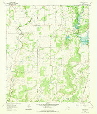 Download a high-resolution, GPS-compatible USGS topo map for Trickham, TX (1964 edition)
