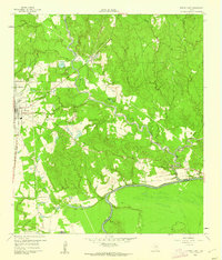 preview thumbnail of historical topo map of Trinity County, TX in 1960