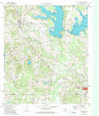 Download a high-resolution, GPS-compatible USGS topo map for Troup West, TX (1976 edition)