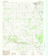 Download a high-resolution, GPS-compatible USGS topo map for Truby, TX (1984 edition)