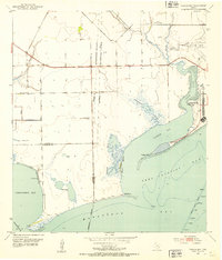 Download a high-resolution, GPS-compatible USGS topo map for Turtle Bay, TX (1953 edition)