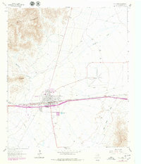 1964 Map of Van Horn, TX, 1979 Print