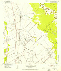 Download a high-resolution, GPS-compatible USGS topo map for Van Vleck, TX (1953 edition)