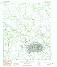 1983 Map of Vernon, TX, 1984 Print